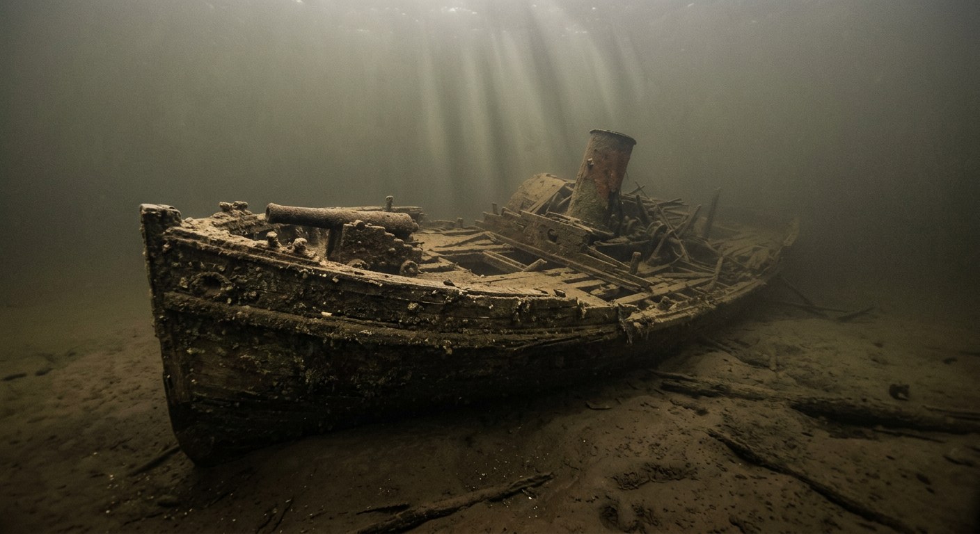 Artistic impression of the CSS Drewry