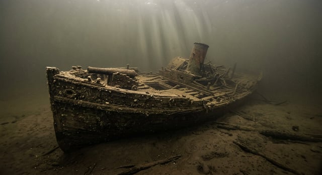 Artistic impression of the CSS Drewry