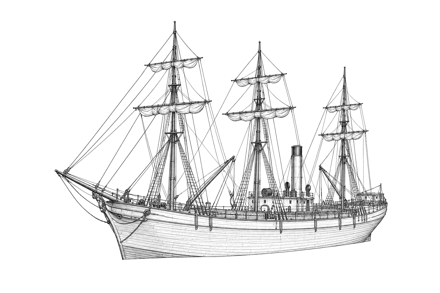 Engraved line drawing of the Egyptian