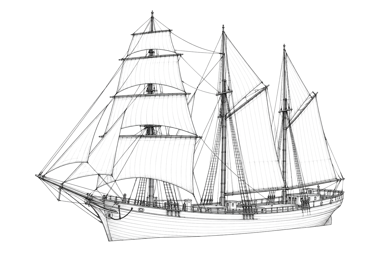 Engraved line drawing of the Mojave