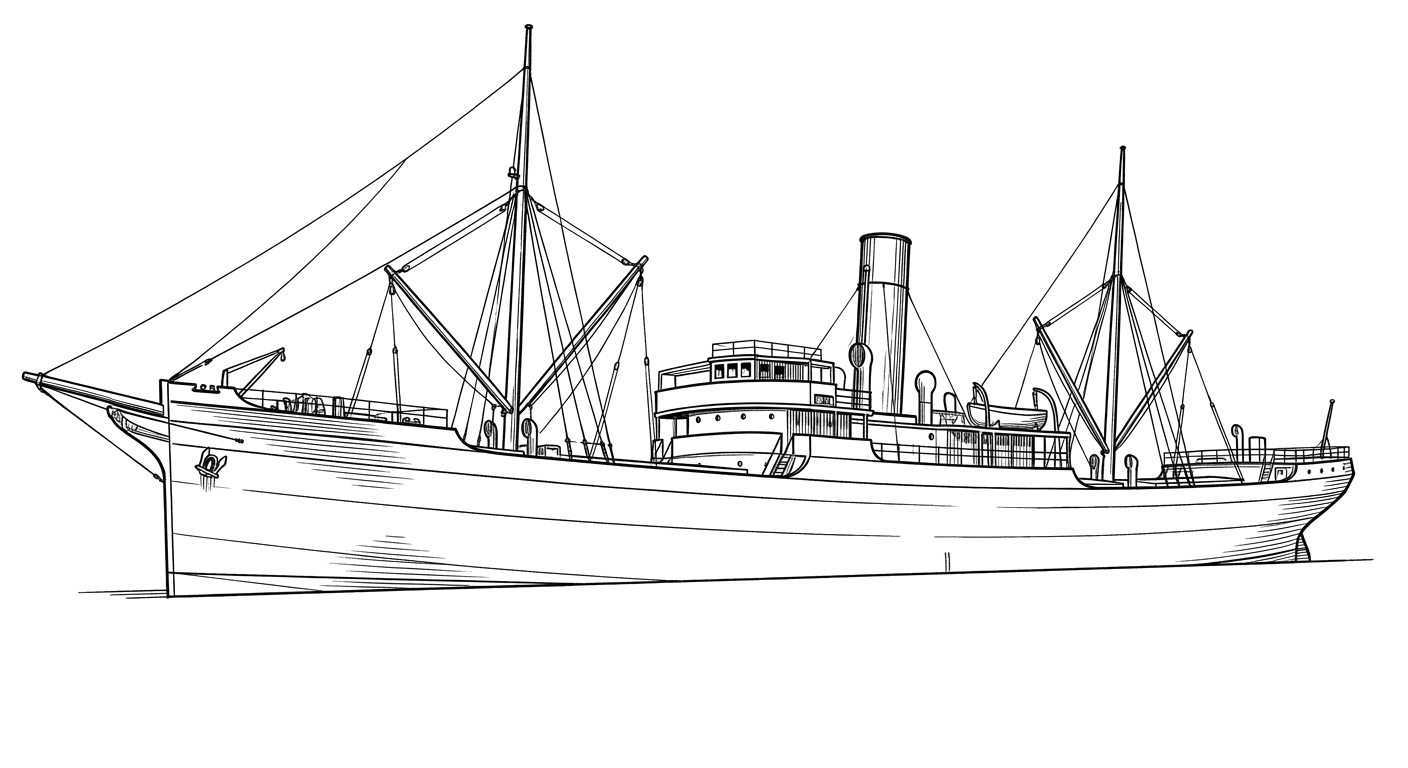 Engraved line drawing of the Pollockshields