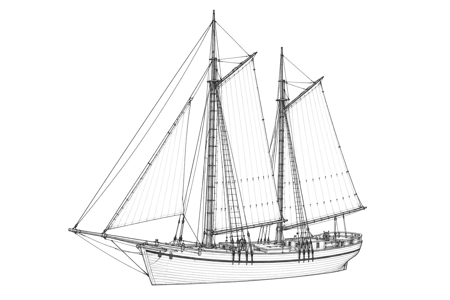 Engraved line drawing of the Reciprocity