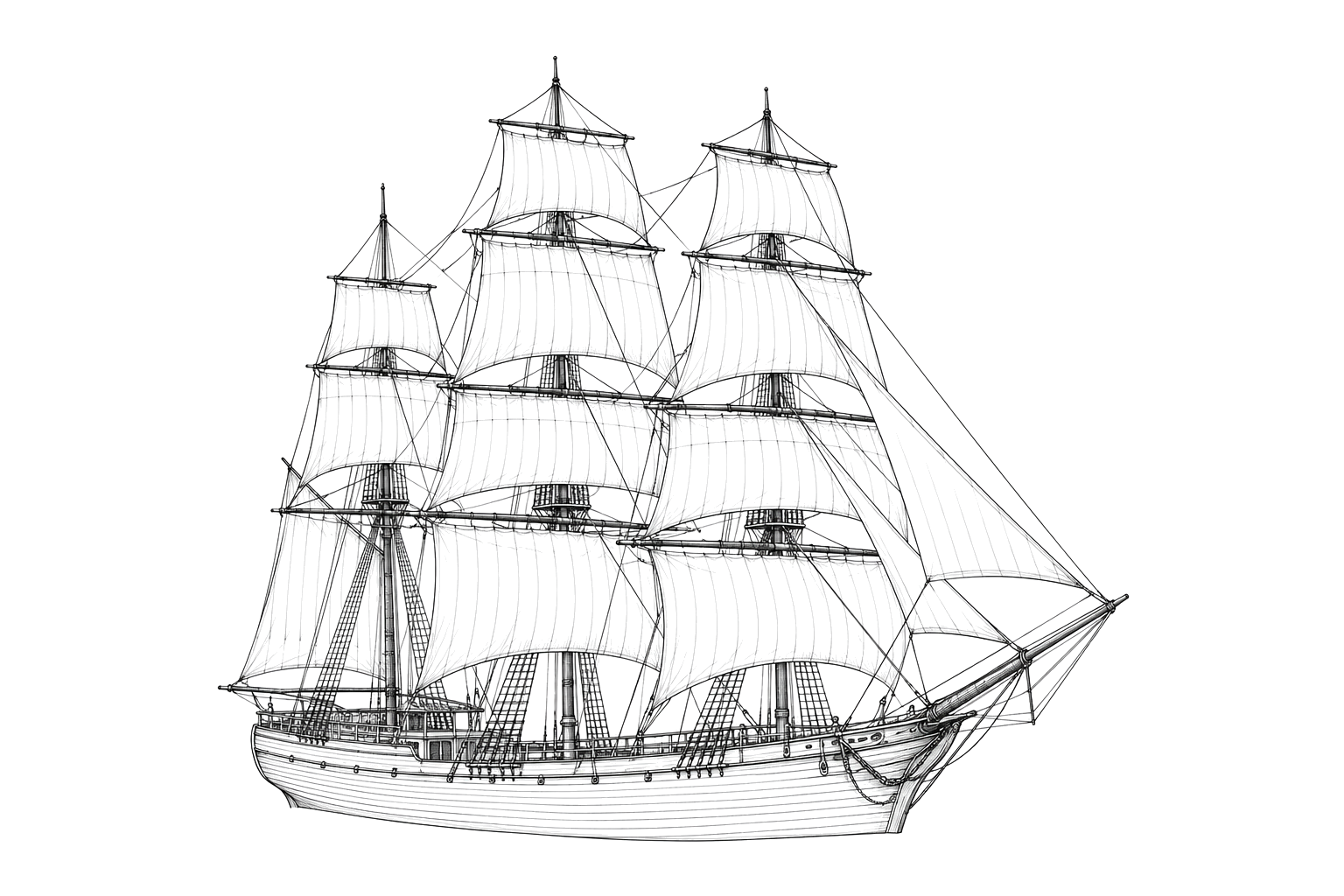 Engraved line drawing of the Horace