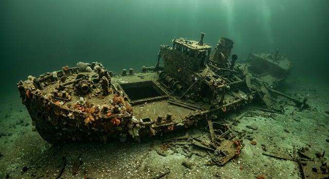 Artistic impression of the SS Black Point