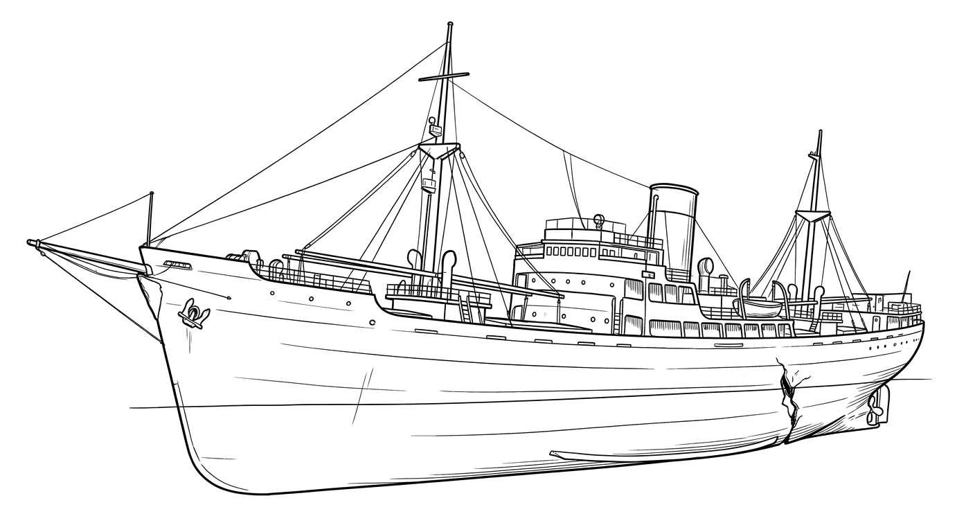 Engraved line drawing of the Francisco Morazan