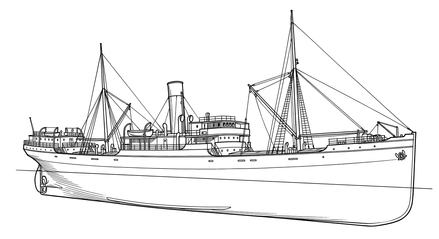 Engraved line drawing of the Ardandhu