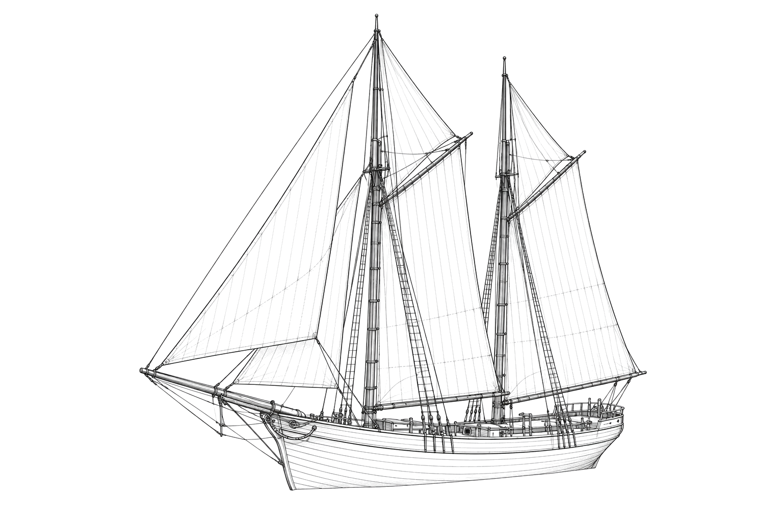 Engraved line drawing of the Lamartine