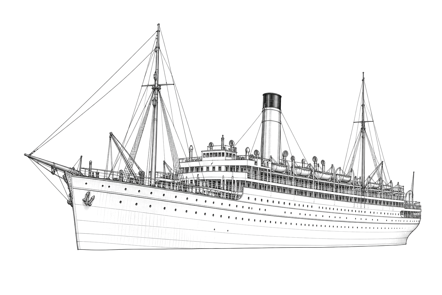 Engraved line drawing of the Valbanera