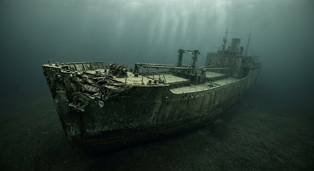 Artistic impression of the SS Monrovia