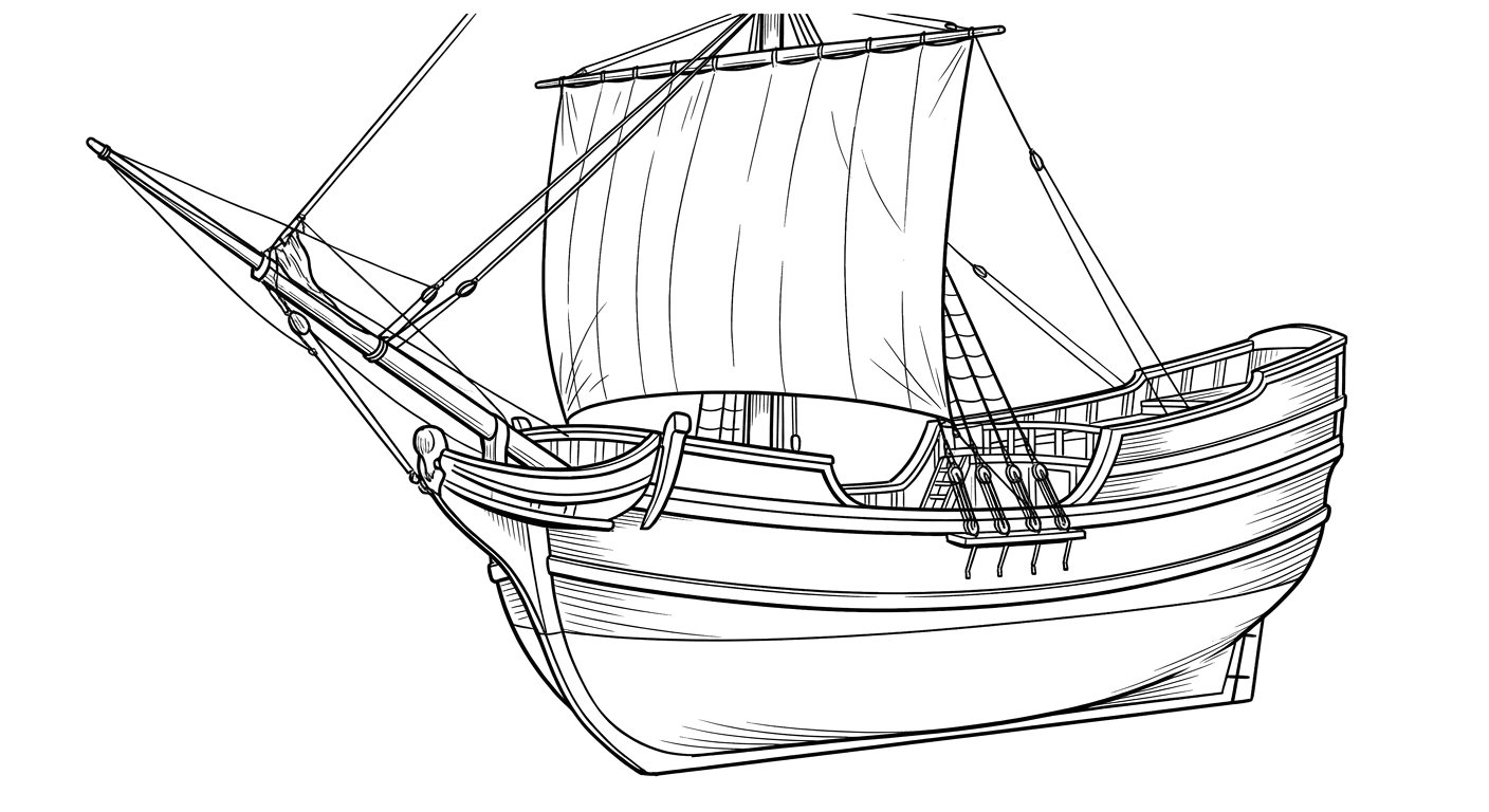 Engraved line drawing of the Watch and Wait