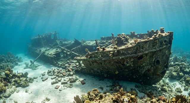 Artistic impression of the Hen and Chickens Brick Wreck