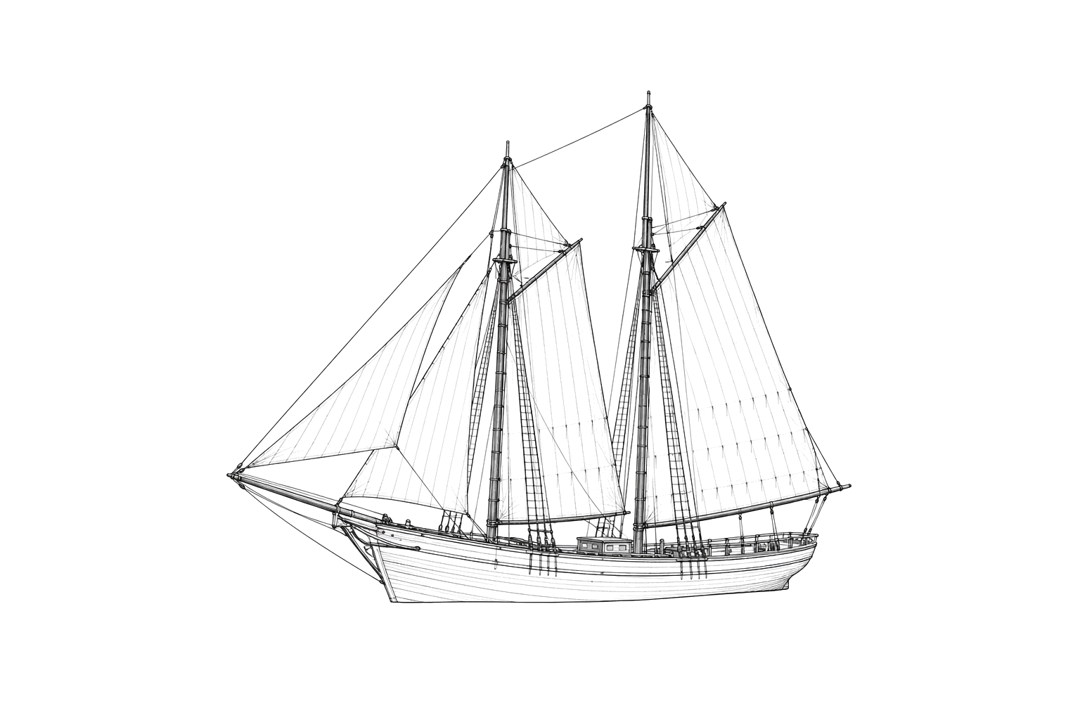 Engraved line drawing of the D.O. Dickinson