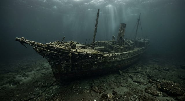 Artistic impression of the SS Farallon