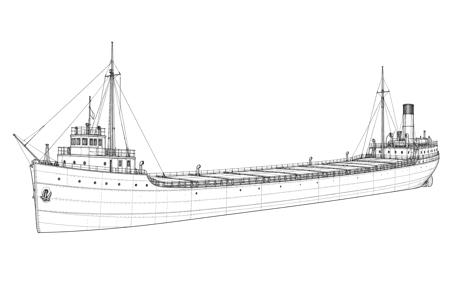 Engraved line drawing of the Argus