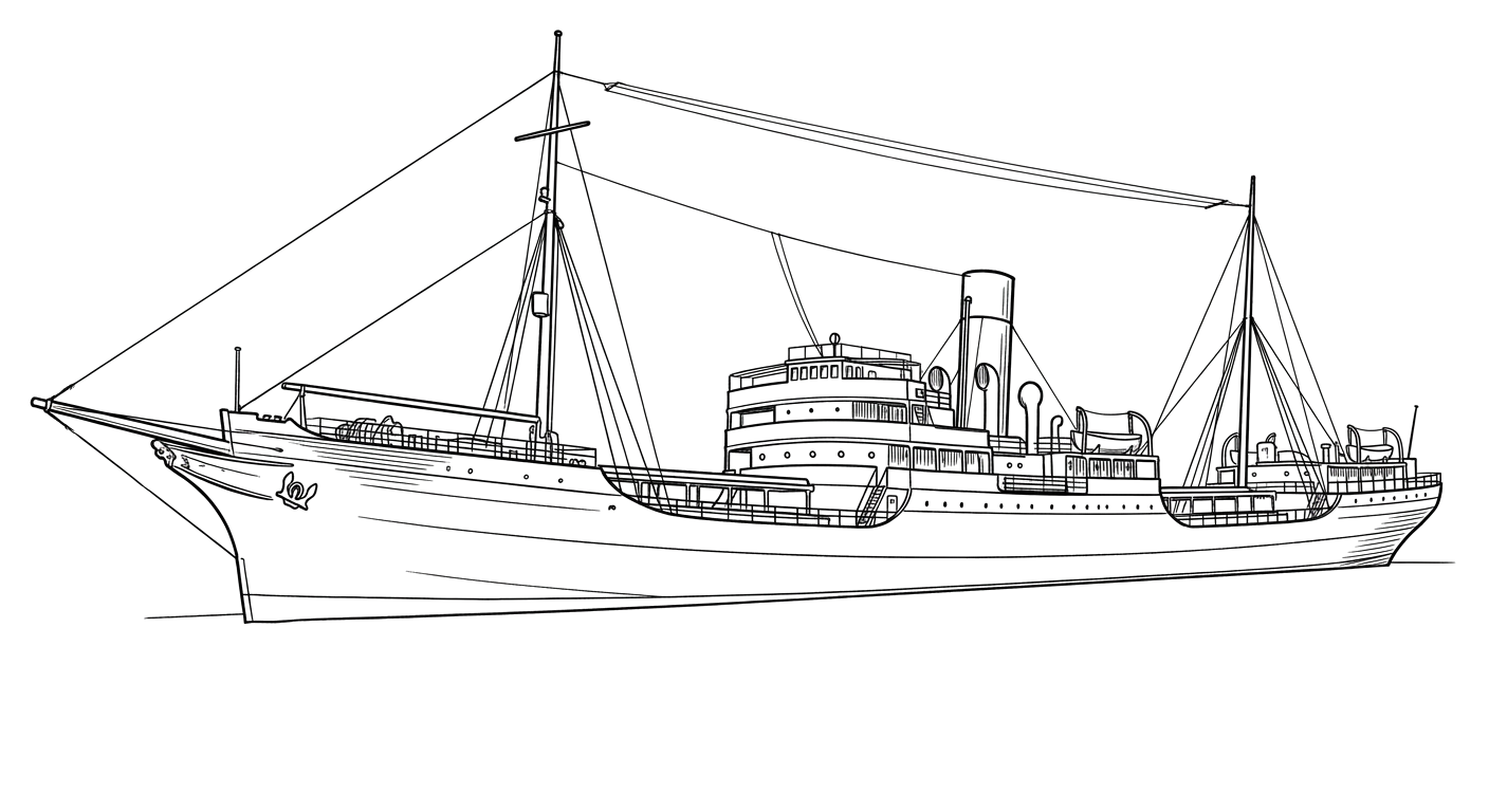 Engraved line drawing of the Lubrafol