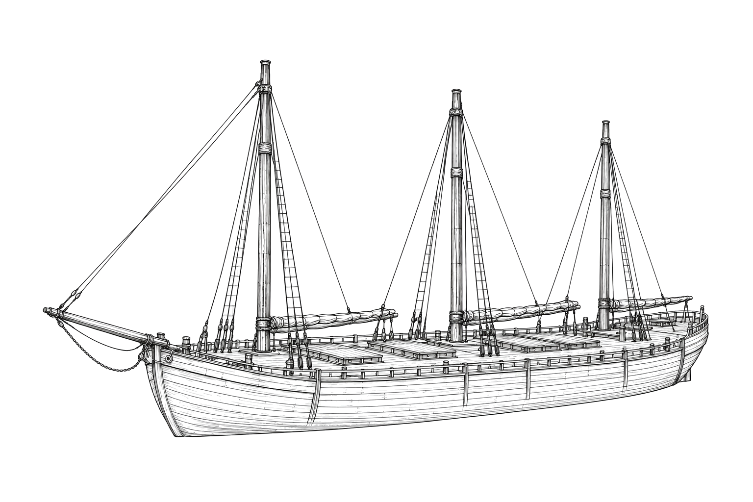 Engraved line drawing of the William Young