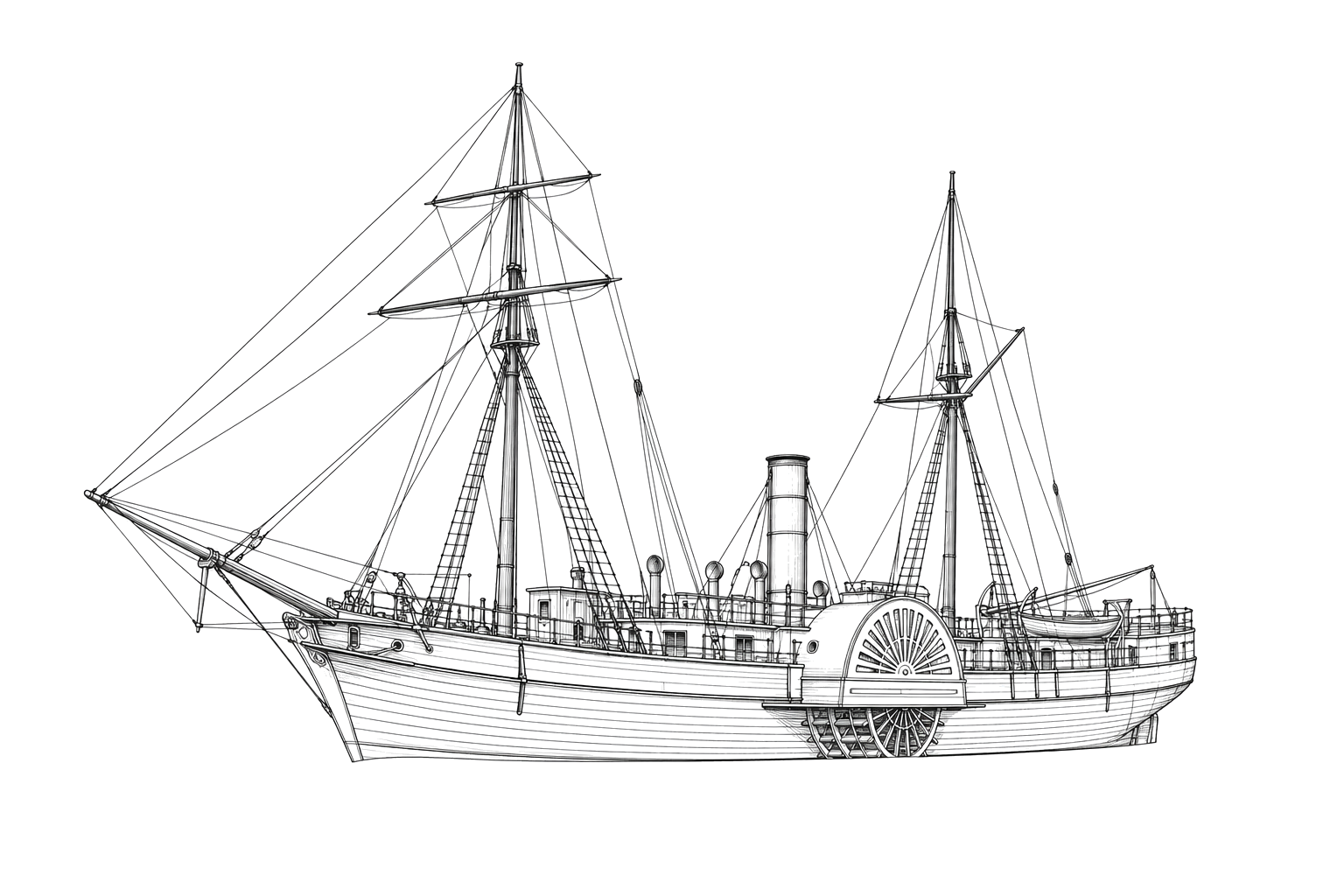 Engraved line drawing of the La Unión