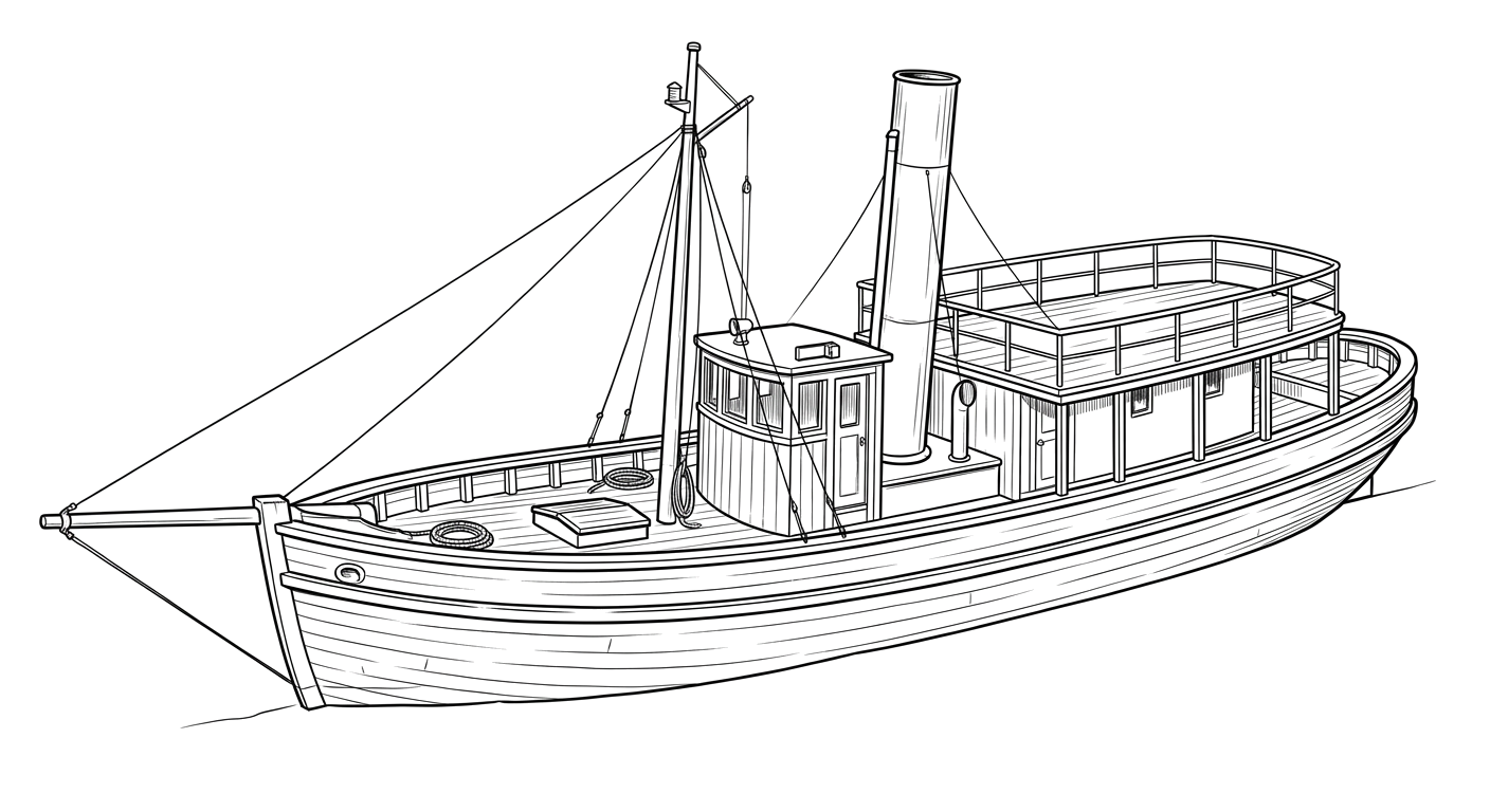 Engraved line drawing of the Tolo