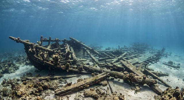 Artistic impression of the Melbourne Beach Wreck