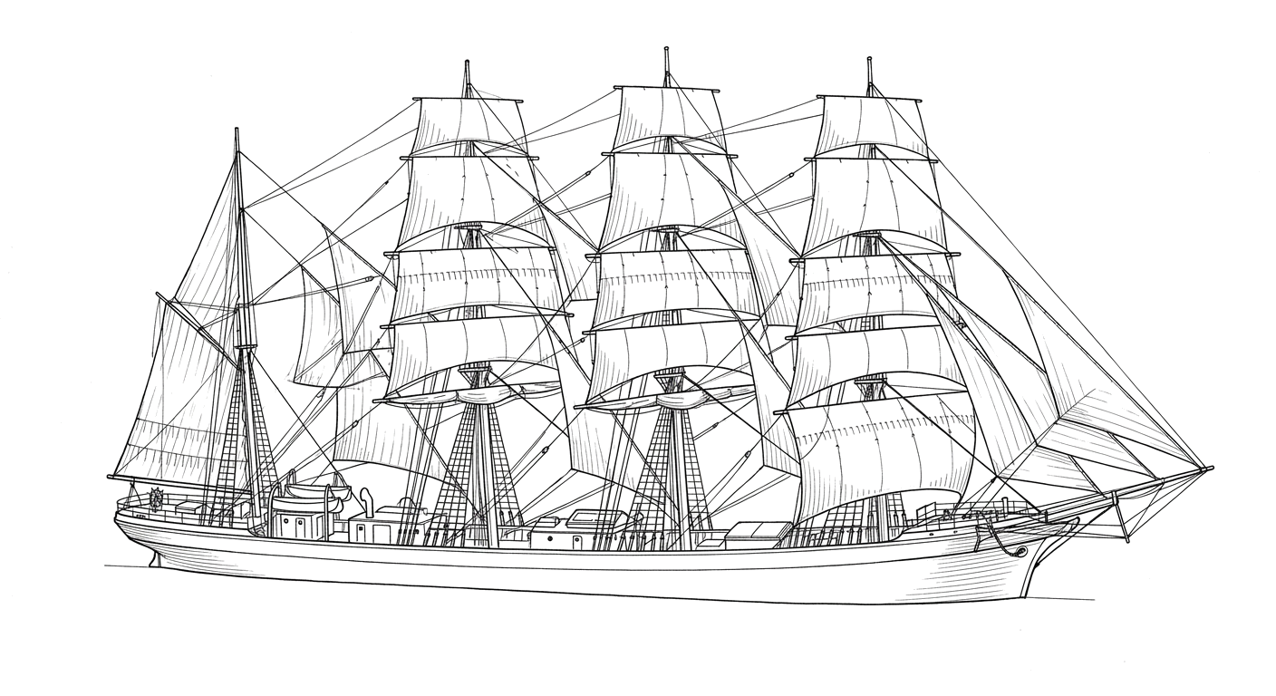 Engraved line drawing of the Gosford
