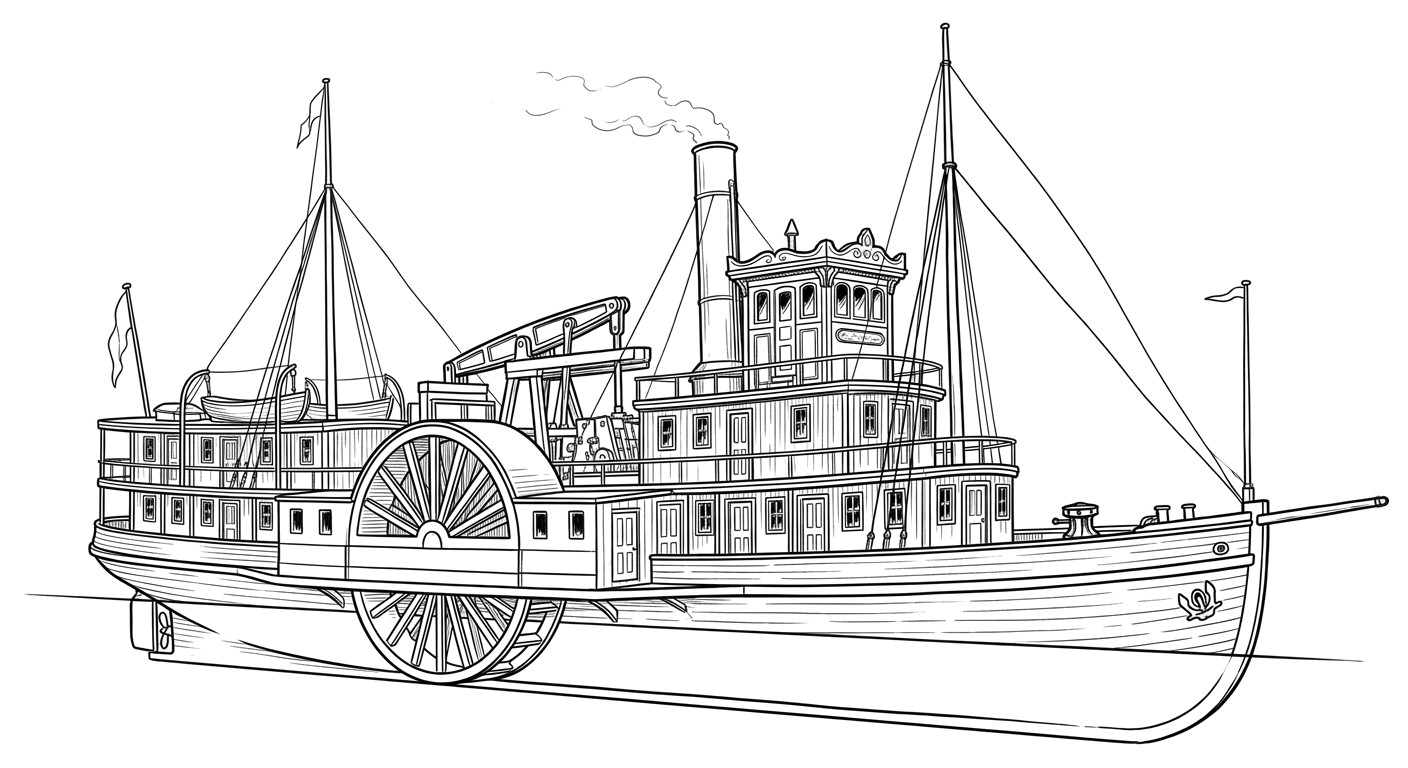 Engraved line drawing of the Frontenac