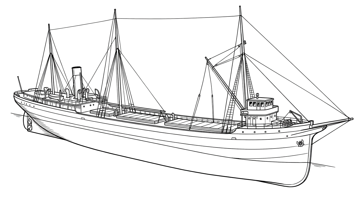 Engraved line drawing of the Glenlyon