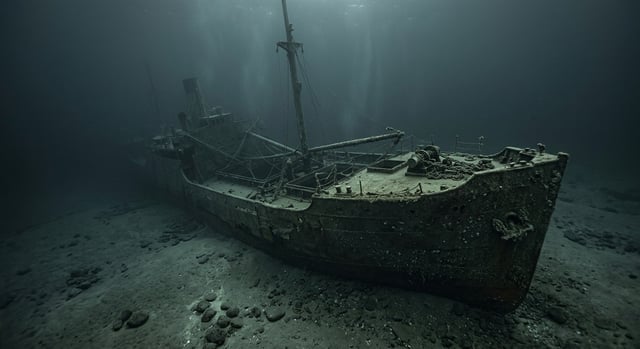 Artistic impression of the SS Bayeskimo