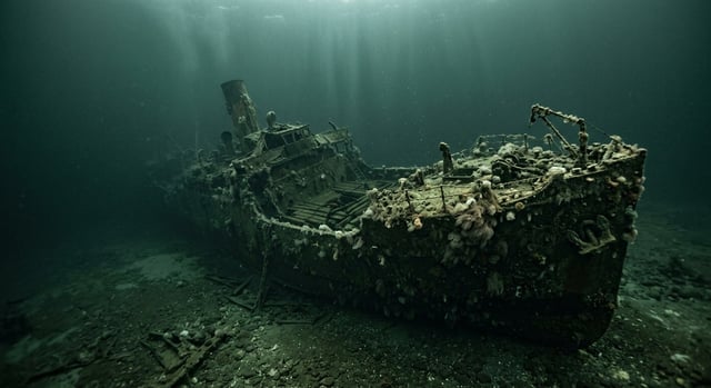 Artistic impression of the SS Dinaric