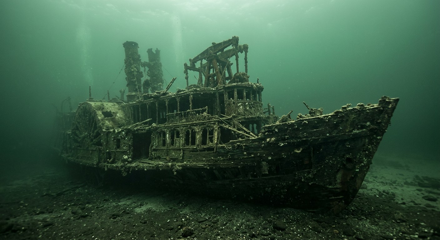 Artistic impression of the SS Narragansett