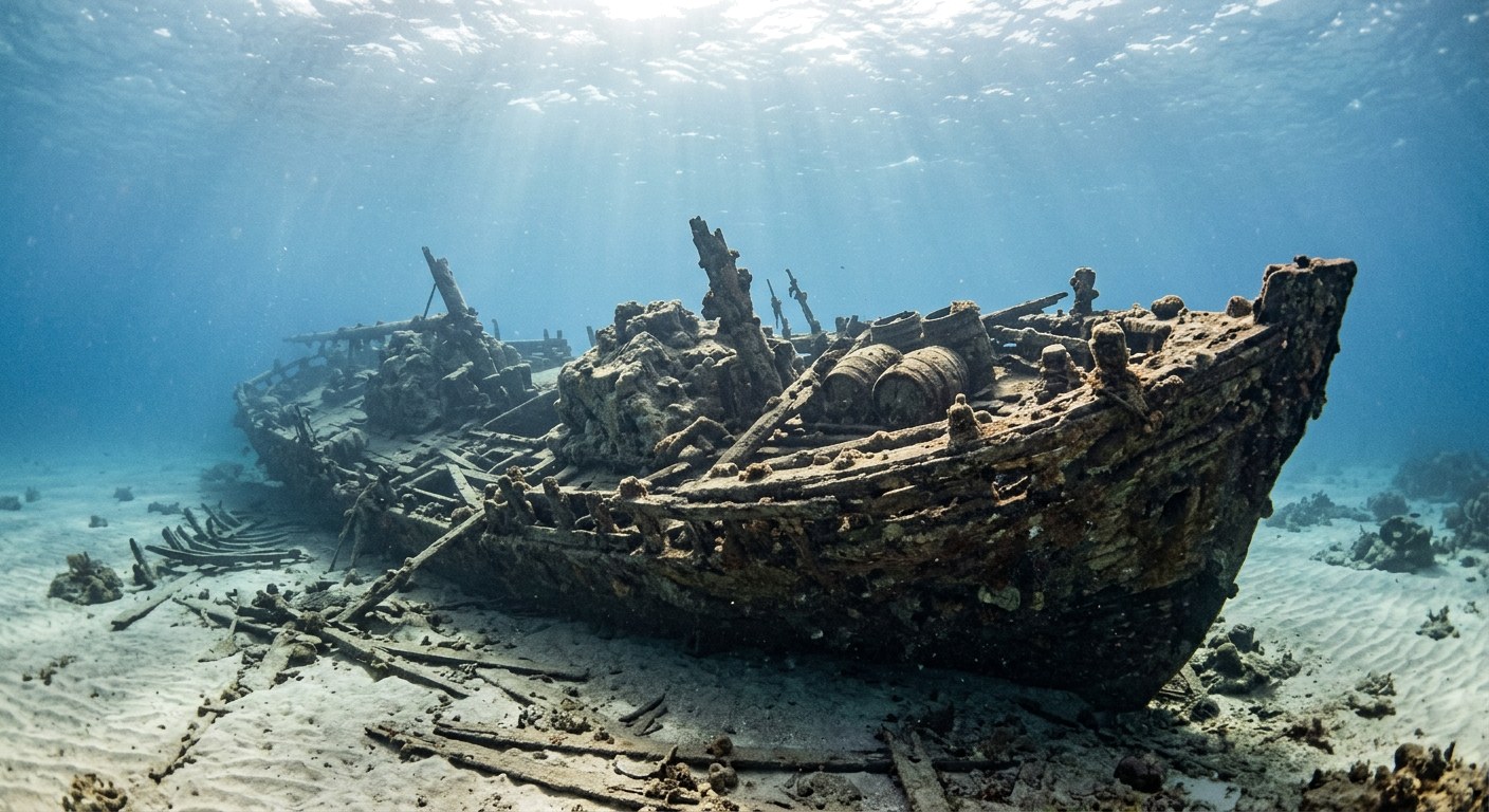 Artistic impression of the Centerboard Schooner Wreck