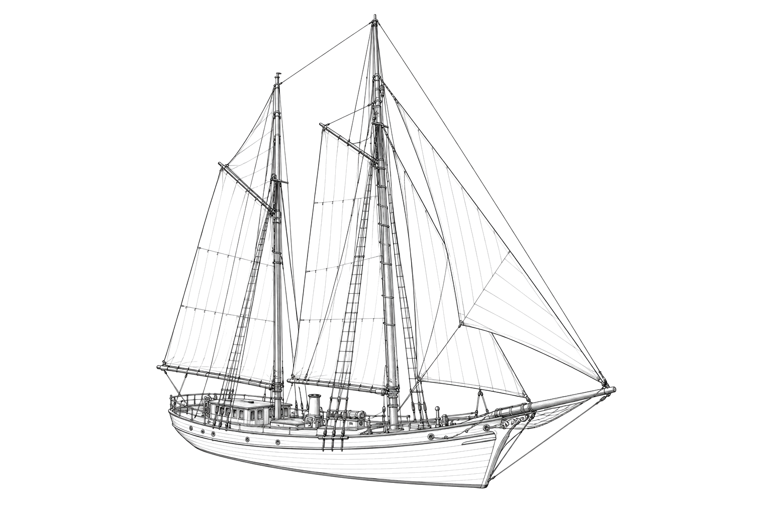 Engraved line drawing of the Diosa del Mar