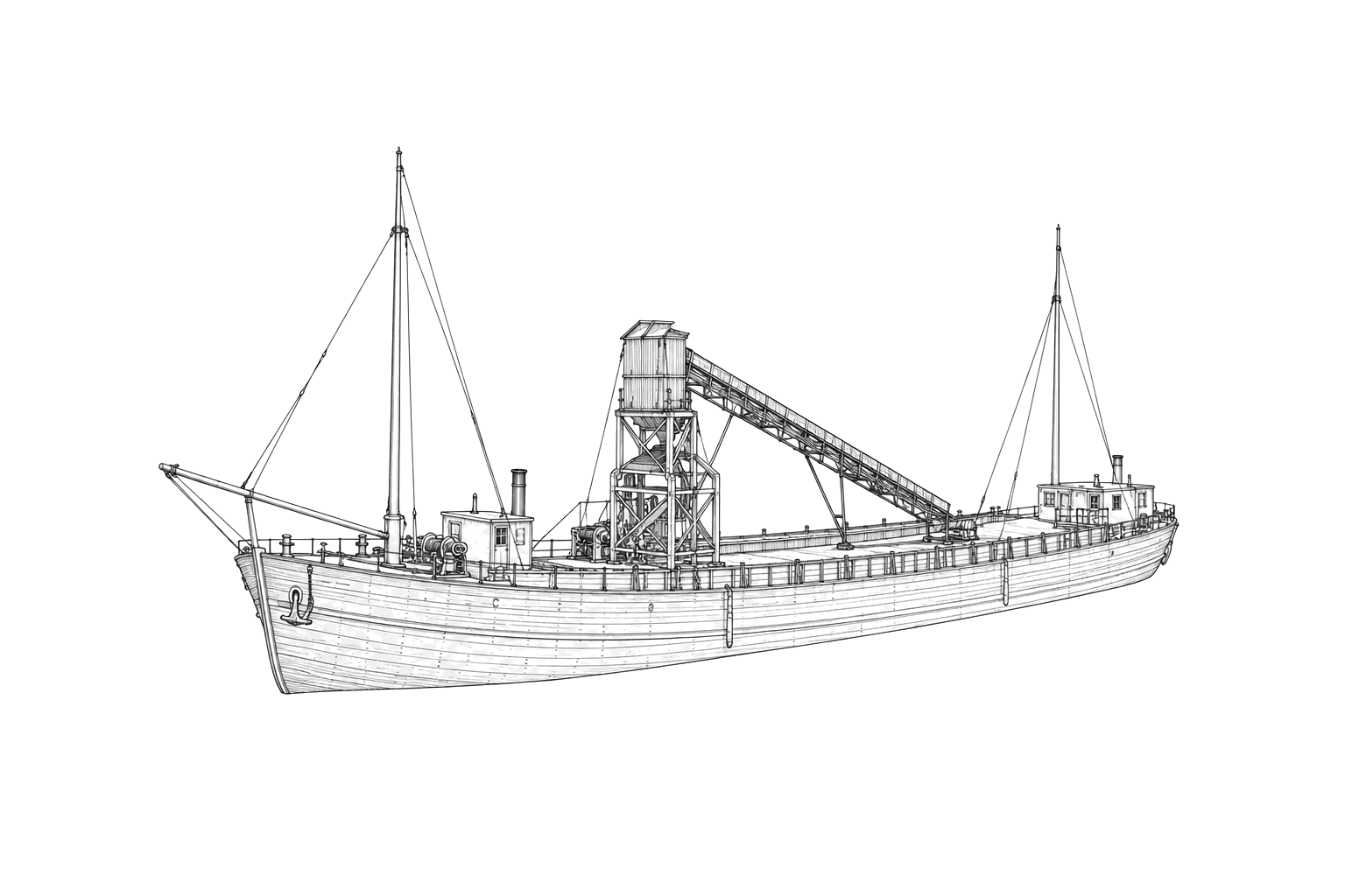Engraved line drawing of the E.M.B.A.