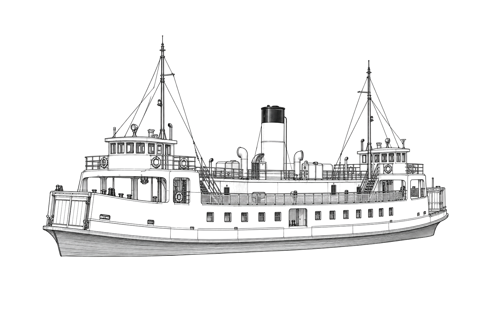 Engraved line drawing of the Governor Cornwallis