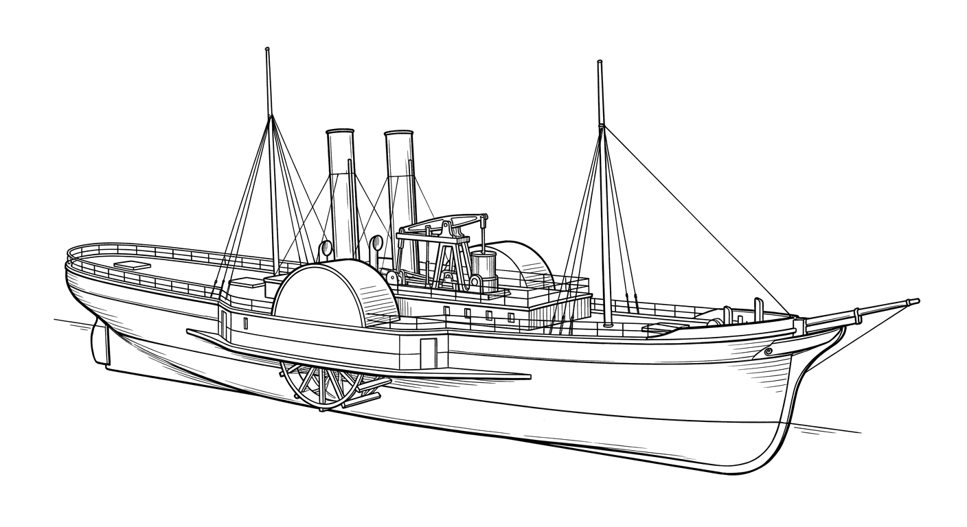 Engraved line drawing of the Westmoreland