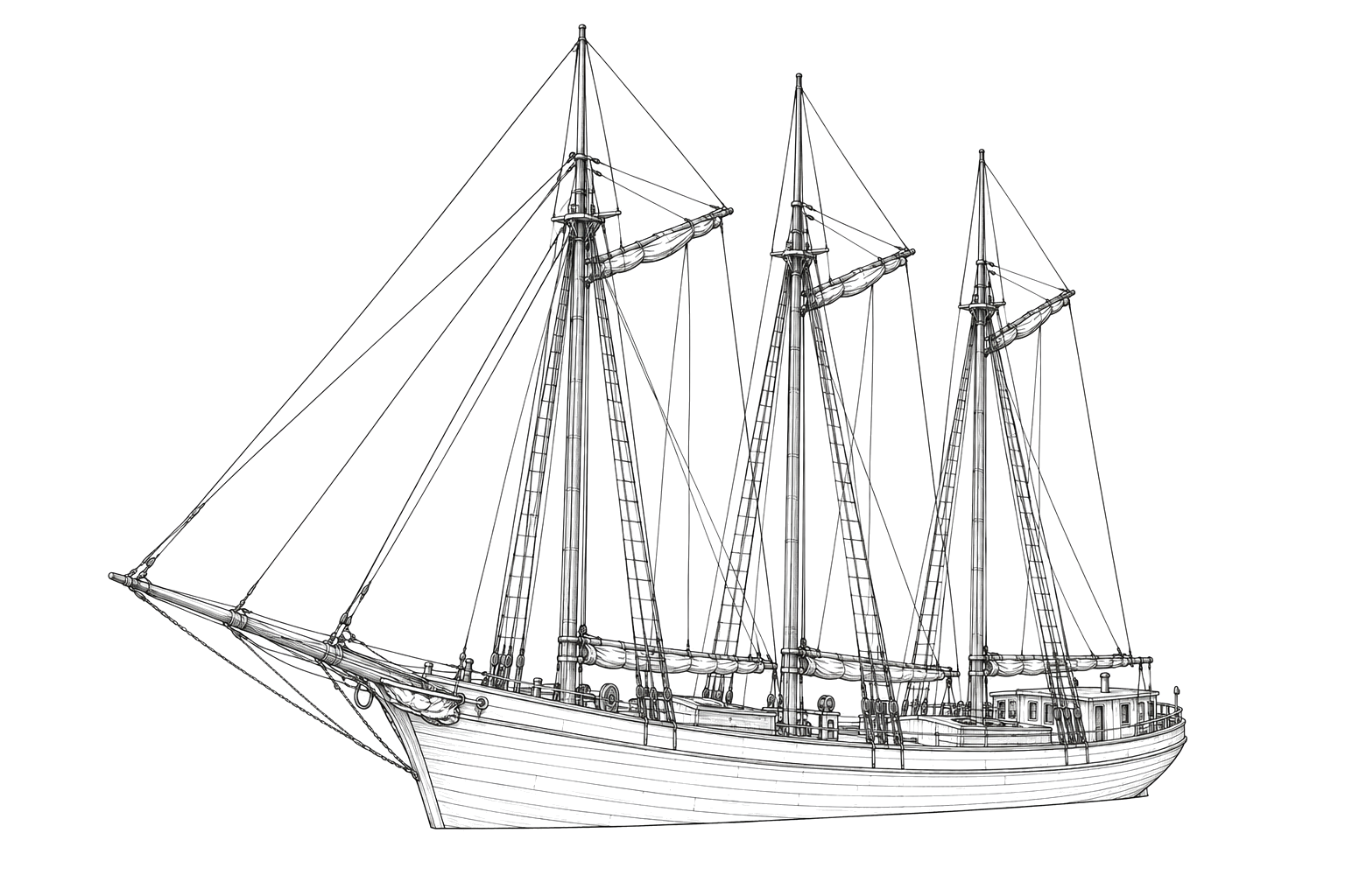 Engraved line drawing of the Our Son
